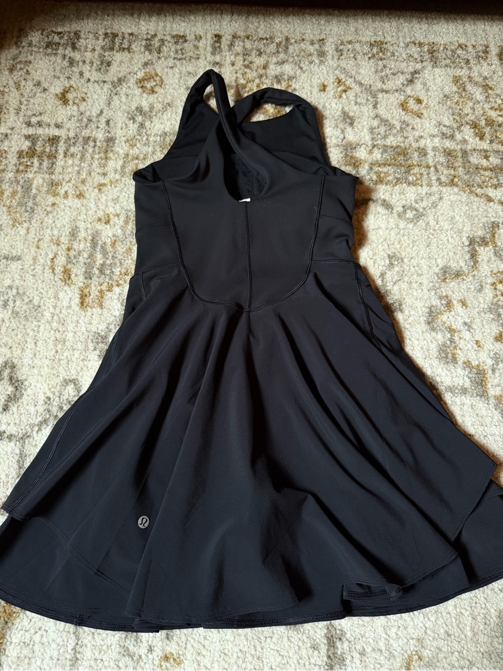 Lululemon Court Crush Dress Black Racerback Tennis/Golf Women's Size 4 - Picture 7 of 7